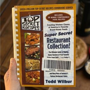 NWT Top Secret Recipes Cookbook